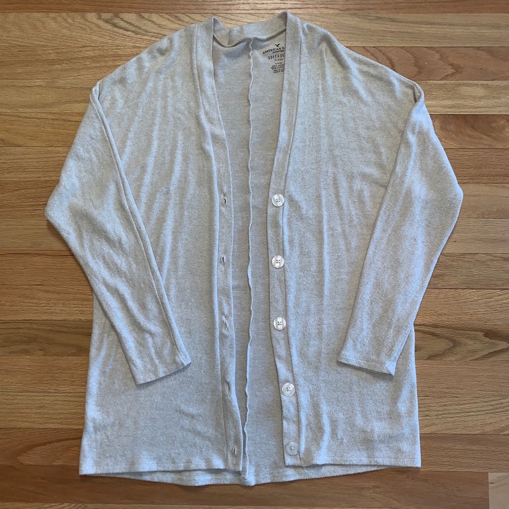American Eagle plush cardigan